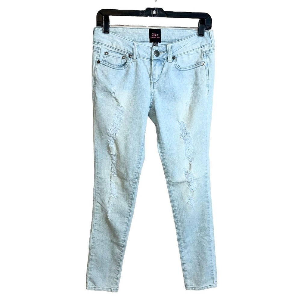 2b bebe Jeans Women’s Size 28 Blue Light Wash Skinny 28x31